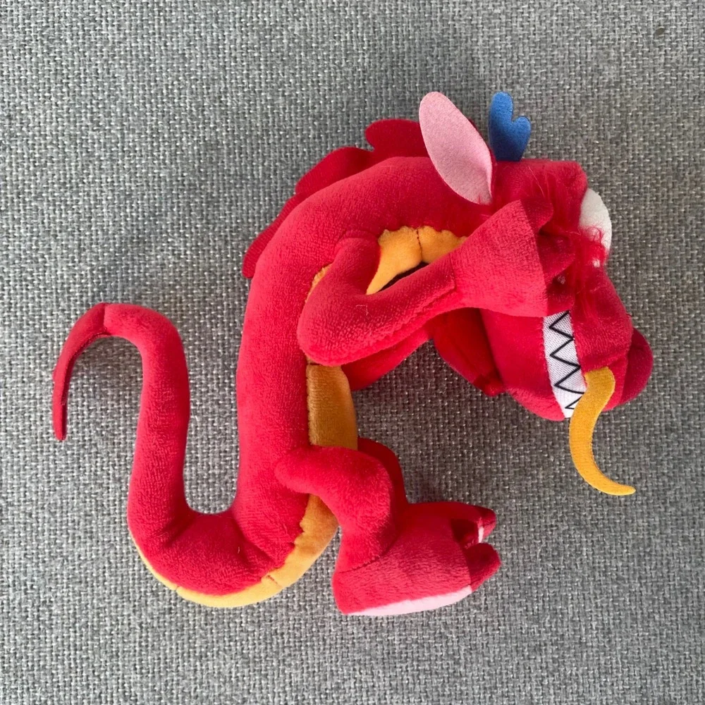 Disney Mulan Mushu Dragon Plush Red Stuffed Animal Toy 12 Inch
